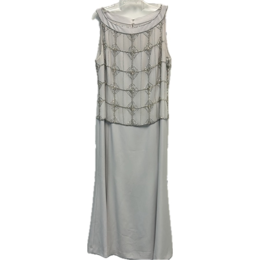 Daymor Couture Elegant Silver Beaded Embellished Special Occasion Dress …